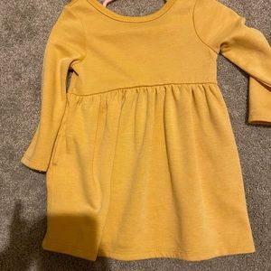 Mustard toddler dress